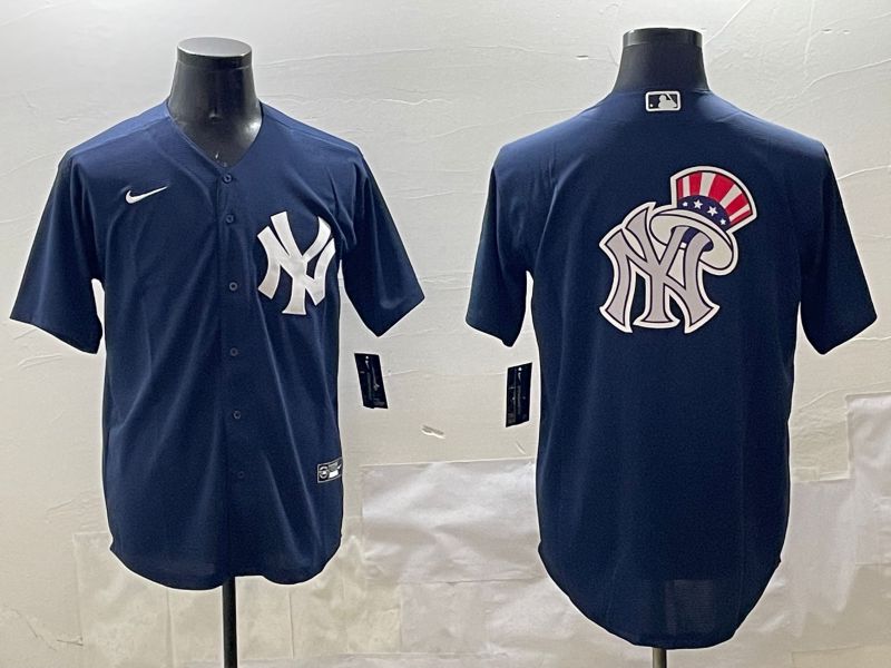 Men New York Yankees Blank Black Game 2025 Nike MLB Jersey style 10->new york yankees->MLB Jersey